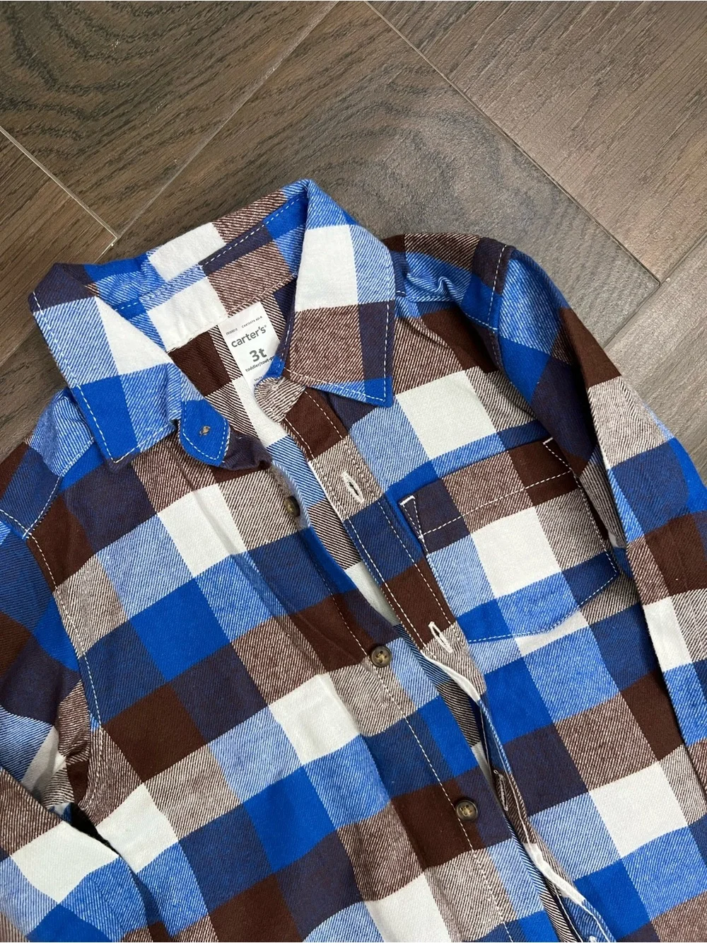 Boys 3T Plaid Button-Up Shirt & Jeans Outfit Set